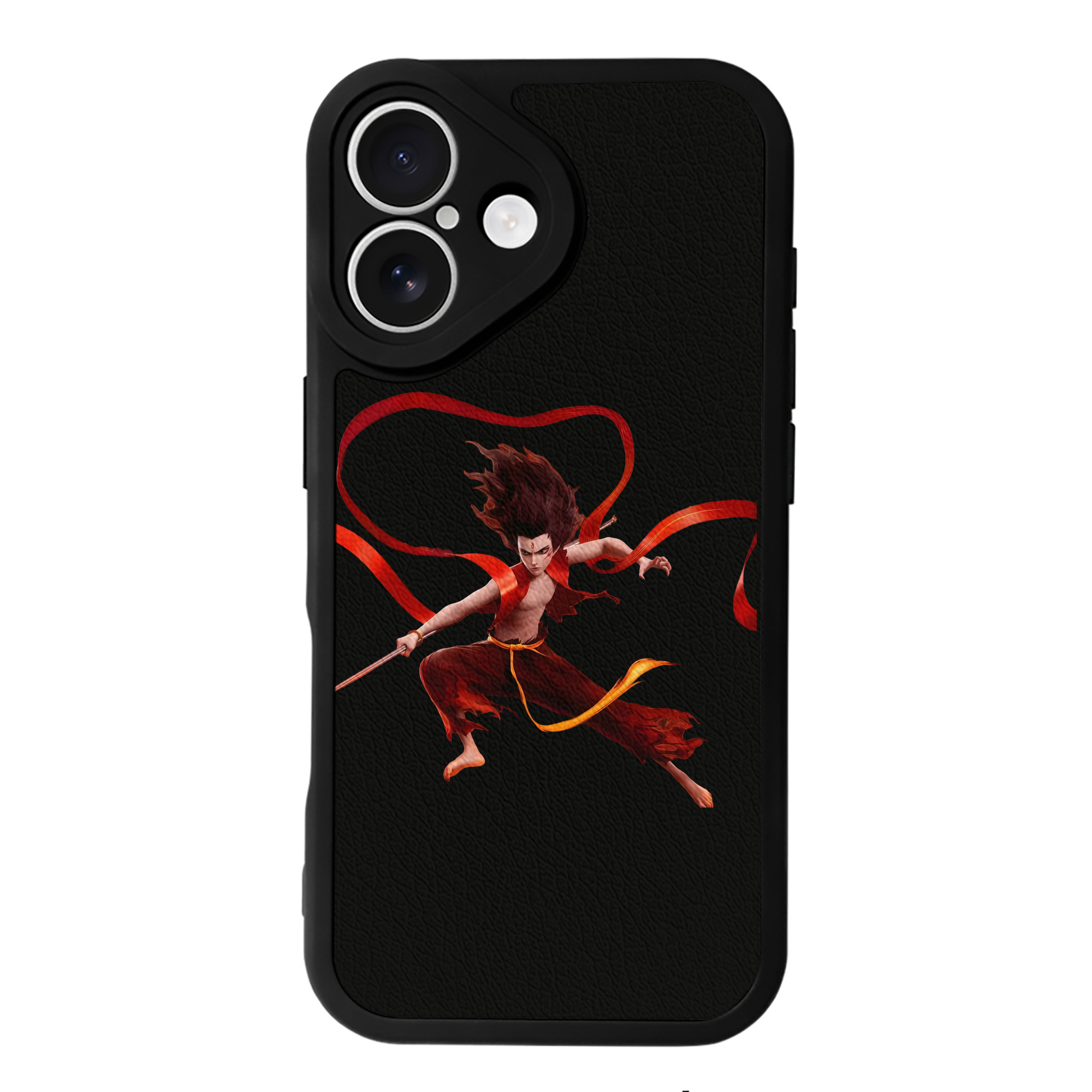 （画像用） Ne Zha 2 ナタ 魔童の大暴れ 【iPhone 16シリーズ対応】シリコンスマホケース（レザー調） 材質：シリコン